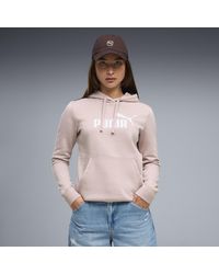 PUMA - Sudadera Con Capucha Ess No. 1 Logo Para Mujer, Ropa, Rosa - Lyst