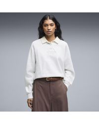 PUMA - Polo Décontracté En Polaire À Manches Longues Class - Lyst