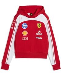 PUMA - Scuderia Ferrari Hp Replica Cropped Hoodie - Lyst