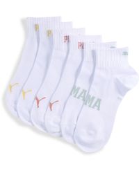 PUMA - Uniseks Korte Sokken Met Logo (Set Van 3) Maat - Lyst