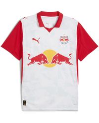 PUMA - Maglia Gara Home Fc Rosso Bull Salzburg 25/26 Da Uomo, Sport, Bianco/Rosso - Lyst