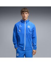 PUMA - Olympique De Marseille Tech Gewebte Jacke Mit Reißverschluss Herren, Kleidung - Lyst