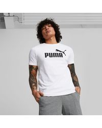 PUMA - Essentials Logo T-Shirt Voor - Lyst