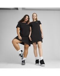 PUMA - Essentials Small Logo Slim Fit T-Shirt Kleid - Lyst