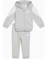 PUMA - Essentials Logo Set Met Volledige Rits En Capuchon - Lyst