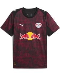 PUMA - Maglia Gara Third Rb Leipzig 25/26 Da Uomo, Sport, Nero/Fast Rosso - Lyst