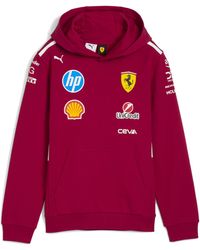 PUMA - Sudadera Con Capucha Scuderia Ferrari Hp 2025 Team Juvenil, Ropa, Rojo - Lyst