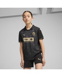 PUMA - Camiseta Valencia Cf 2.ª Equipación 24/25 Juvenil, Oro/Negro - Lyst