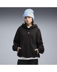 PUMA - Sudadera Con Capucha Essentials Extragrande Para Mujer, Ropa, Negro - Lyst