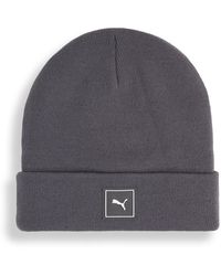 PUMA - Wardrobe Essentials High Crown Beanie - Lyst