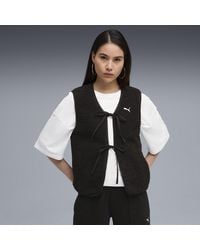 PUMA - Wardrobe Essentials Polarfleece Weste Damen, Kleidung - Lyst