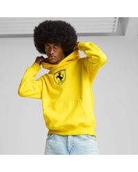 PUMA - Scuderia Ferrari Race Big Shield Hoodie - Lyst