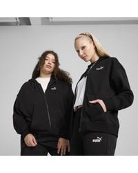 PUMA - Essentials Small No. 1 Logo French Terry Comfort Full-Zip Hoodie - Lyst