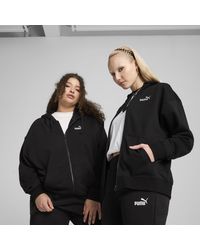 PUMA - Essentials Small No. 1 Logo French Terry Comfort Full-Zip Hoodie - Lyst