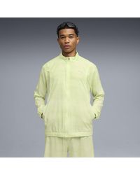 PUMA - Chaqueta De Chándal Run Velocity Estampada Para Hombre, Ropa, Verde - Lyst