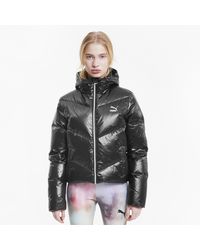 puma longline down jacket