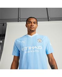 PUMA - Manchester City 23/24 Home Authentic Jersey - Lyst