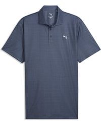 PUMA - Pure 3.0 Golfpoloshirt Voor Blauw/Wit, Maat - Lyst