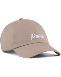 PUMA - Essentials Script Dad Cap, Accessoires - Lyst