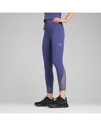 PUMA - Cloudspun 7/8-legging Van Zachte Mesh Met Hoge Taille - Lyst