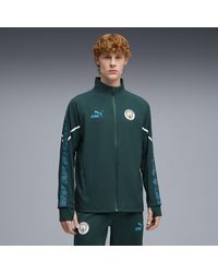PUMA - Manchester City King Ultimate Anthem Trainingsjack Voor Blauw/Groen, Maat - Lyst