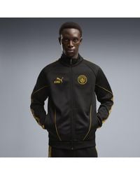PUMA - Manchester City King Anthem Trainingsjack Voor Zwart/Goud, Maat - Lyst