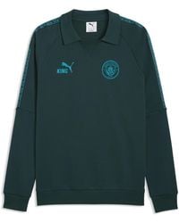 PUMA - Manchester City King Drill Crew Sweatshirt - Lyst