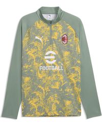 PUMA - Ac Milan Warmup Quarter-Zip Top - Lyst