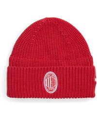 PUMA - Berretto Ac Milan Essentials, Accessori, Rosso - Lyst