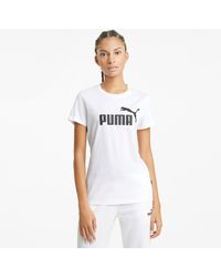 PUMA Essentials Logo T-Shirt - Weiß