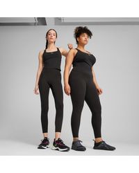 PUMA - Shapeluxe Legging Met Hoge Taille Voor Wit/Zwart - Lyst