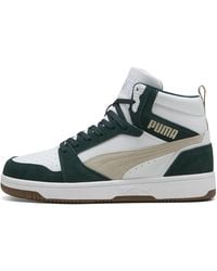 PUMA - Rebound V6 Suede Mid-Top Sneakers - Lyst
