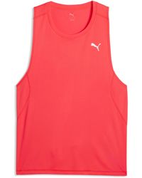 PUMA - Tank Top Da Running Velocity Da Uomo, Accessori, Rosso - Lyst