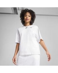 PUMA - Wardrobe Essentials Oversized T-Shirt - Lyst