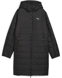 PUMA - Essentials Hooded Padded Parka - Lyst