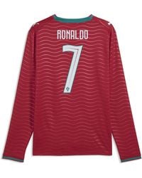PUMA - Cristiano Ronaldo Portugal National Team 2026 Home Replica Long Sleeve Jersey - Lyst
