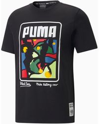 PUMA Harlem -Basketball-T-Shirt - Schwarz