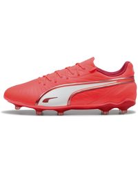 PUMA - King Match Fg/Ag Fußballschuhe Schuhe, Glowing/Weiß/ Fire - Lyst