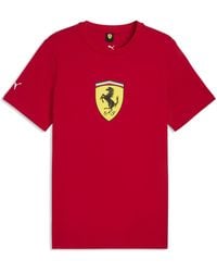 PUMA - Scuderia Ferrari Colored Shield Tee - Lyst