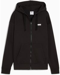PUMA - Essentials Small Logo Hoodie Met Rits Voor - Lyst