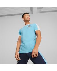 PUMA Manchester City F.C. ftblHeritage T7 T-Shirt - Blau