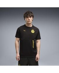 PUMA - Borussia Dortmund Tech T-Shirt Mit Tasche Herren, Kleidung - Lyst