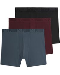 PUMA - 3 Pack Athletic Fit Boxer - Lyst