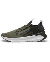 PUMA - Softride Symmetry Fuzion Hardloopschoenen Voor Groen/Zwart/Grijs, Maat - Lyst