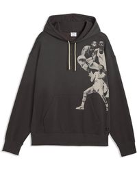 PUMA - Memory Lane Fleece Relaxed Basketball Hoodie - Lyst