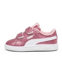 PUMA - Smash 3.0 Glitz Glam Sneakers Baby, Schuhe, Peach Smoothie/Weiß - Lyst