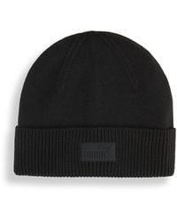 PUMA - Berretto Essentials Elevated Rubber Patch, Accessori, Nero - Lyst