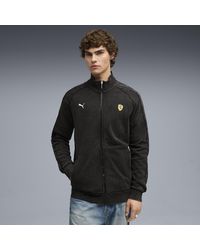 PUMA - Giacca Scuderia Ferrari T7 Da Uomo, Abbigliamento, Nero - Lyst