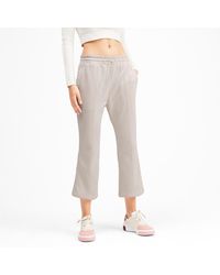 PUMA Classics Kick Flare Knitted Broek - Wit