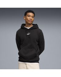 PUMA - Sudadera De Felpa Con Capucha Essentials Con Logo N.º 1 Para Hombre, Ropa, Negro - Lyst